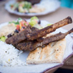 close up of lamb plate