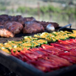 food on the grill