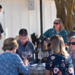 group at table with live music